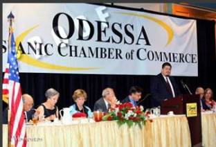 Organizer Art Leal speaks at Chamber event